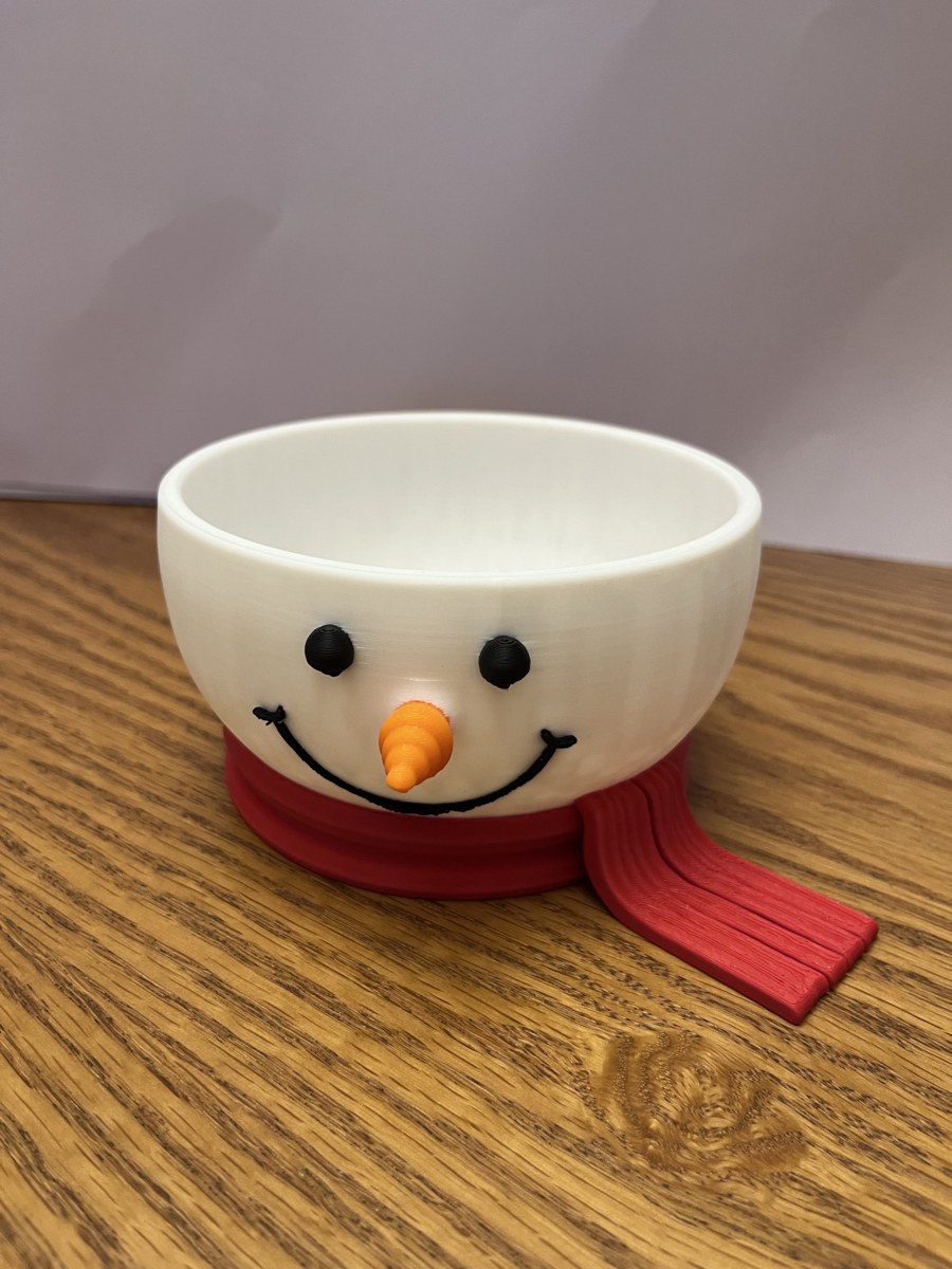 Tigela boneco de neve