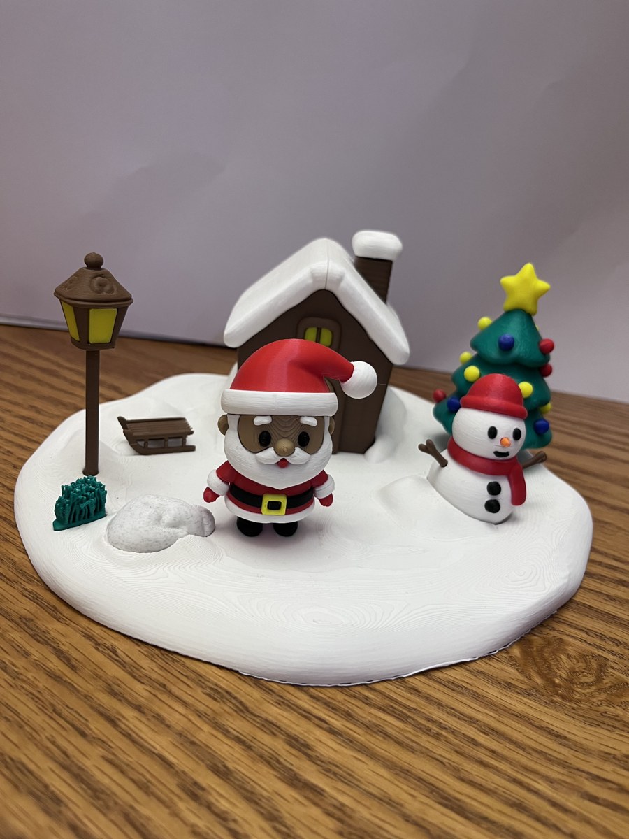 Cena Papai Noel e boneco de neve