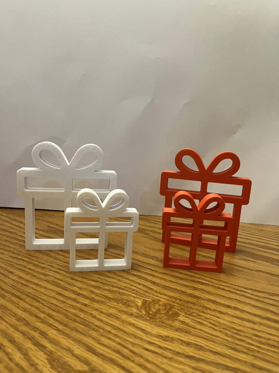 Presentes vazados decorativos