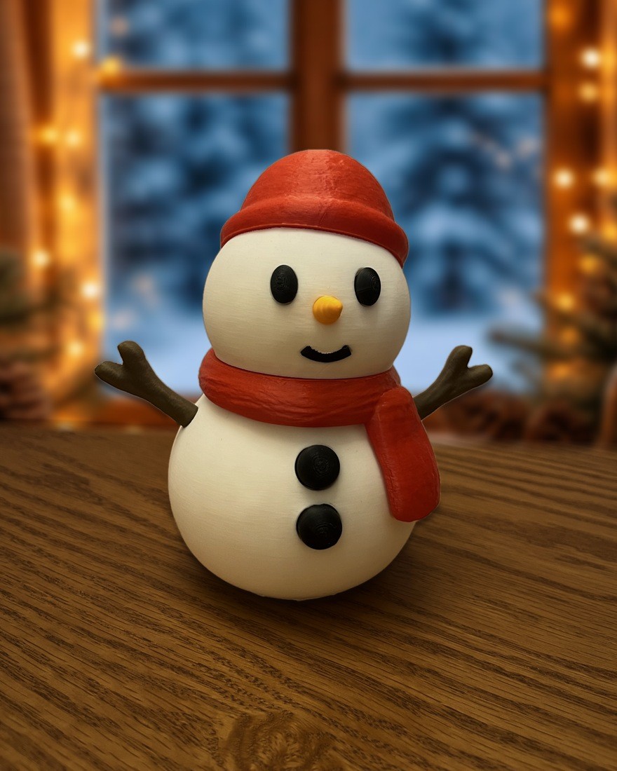 Boneco de neve decorativo